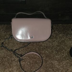Tory Burch Clay Pink Emerson Patent Top Handle Crossbody